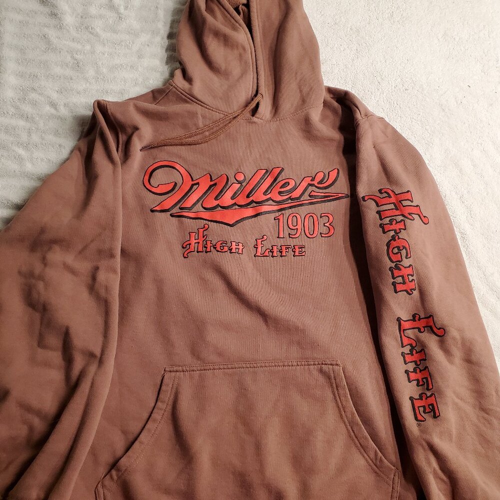 Miller High Life hooded sweat shirt